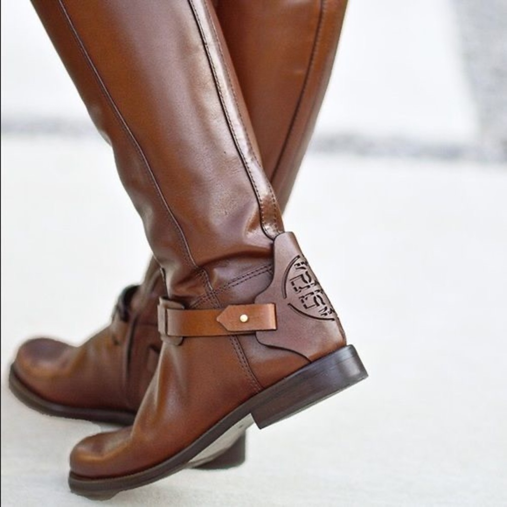 Tory Burch Derby Almond Brown boots EUG